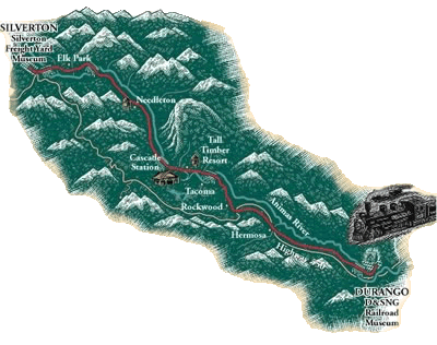 The Route - Official Durango & Silverton Narrow Gauge Railroad Train