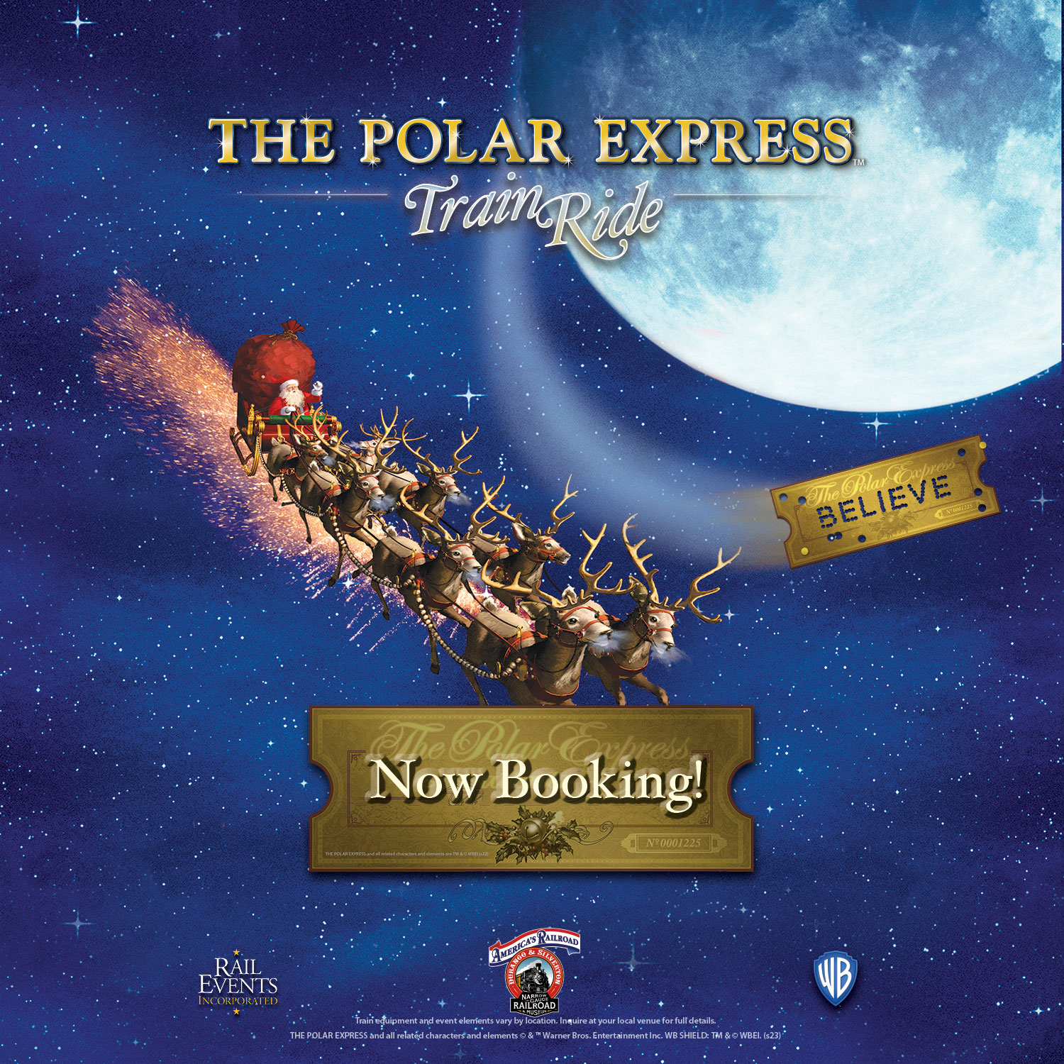 now booking polar express